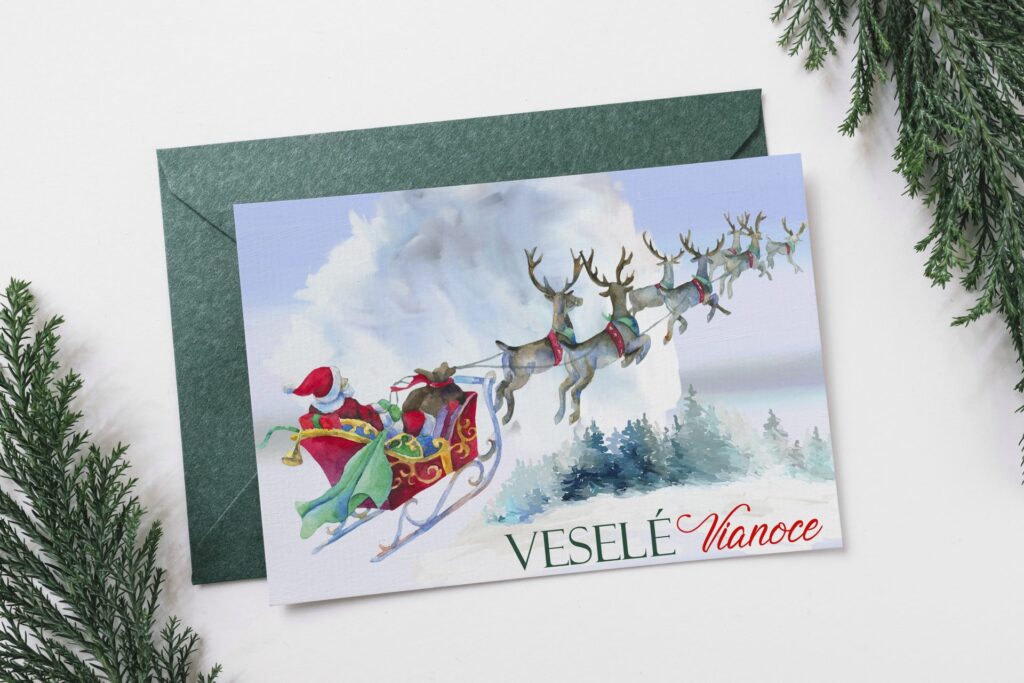 Vianočný pozdrav 207vp – so Santa Clausom