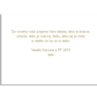 Novoročenka Láskyplné Vianoce 4 vianocne pozdravy 150vp v