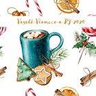 Novoročenka - 32vp 2 vianocne pozdravy 32vp p