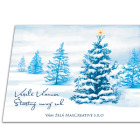 Novoročenka Zasnežená krajinka 4 vianocny pozdrav 109vp