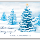 Novoročenka Zasnežená krajinka 2 vianocny pozdrav 109vp p