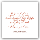 Novoročenka Radostné Vianoce 3 vianocny pozdrav 110vp v