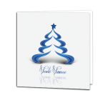 Novoročenka Modrý stromček 2 vianocny pozdrav 123vp