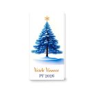 Novoročenka 2026_4 - biely s modrým stromčekom 1 Novoročenka 2026_4 - biely s modrým stromčekom