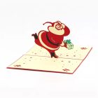 Novoročenka - 3D Santa na saniach 8 vianocny pozdrav 3D santa 2