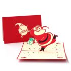 Novoročenka - 3D Santa s darčekom 1 Novoročenka - 3D Santa s darčekom