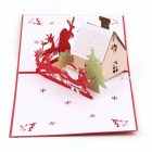 Novoročenka - 3D Santa so sobmi 2 vianocny pozdrav santa so sobmi a domcekom 8 1